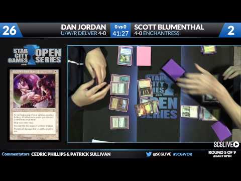 SCGWOR - Legacy - Round 5 - Dan Jordan vs Scott Blumenthal [Magic: the Gathering]