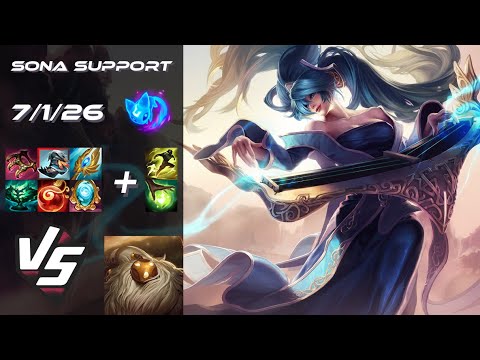 SUPPORT Sona vs Bard - NA Challenger Patch 25.S2.8