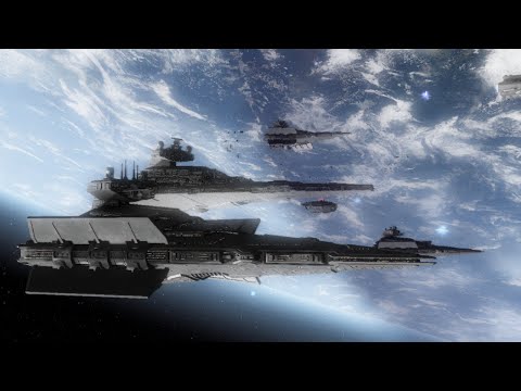 Star Wars EAW: Galactic Empire VS Republic Hardliners Cinematic Space Battle