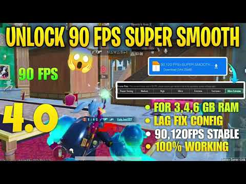 Bgmi lag Fix config 4.0 Super smooth +90fps+120fps config bgmi+pubg+kr- pubg lag fix config 100%