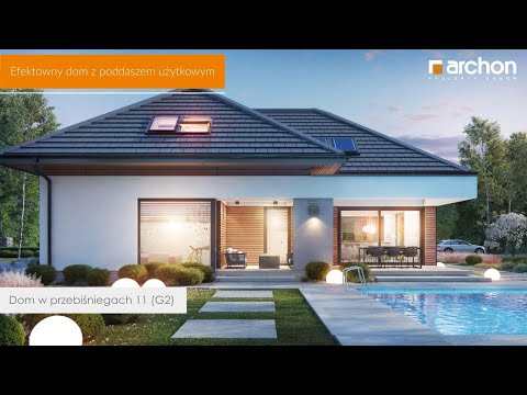 Dom w przebiśniegach 11 (G2) – Efektowny dom z poddaszem użytkowym I ARCHON+ Projekty Domów