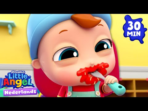 Tafelmanieren | Little Angel | Moonbug Kids Nederlands - Kindertekenfilms