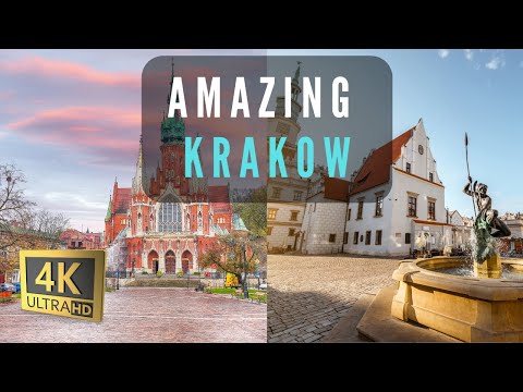 Beautiful Krakow Poland in 4K | City by by Drone