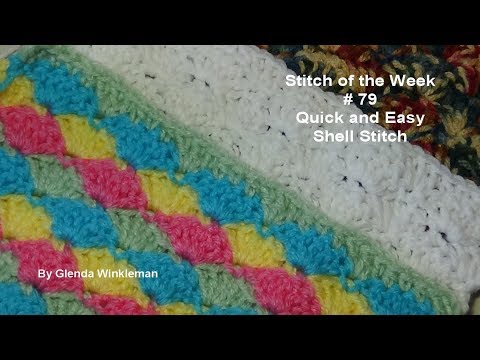 Stitch of the Week # 79 Quick and Easy Shell Stitch - Crochet Tutorial