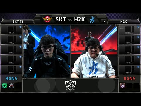 SK Telecom T1 vs H2K HighLights - Group Stage - Week 1 Day 1 - 2015 World Championship