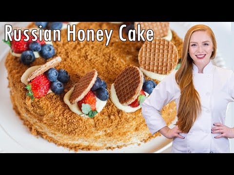 Medovik Cake: 8-Layer Russian Honey Cake ~ Торт "Медовик"