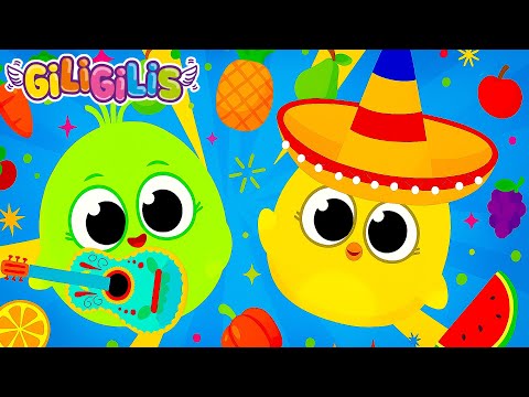 Fruit & Veggie Party 🎉🍉🥬 Giligilis ABC Song – Learn Names with Super Simple Apple Songs!