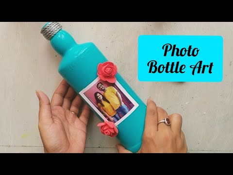 Easy Bottle Art For Beginners | DIY Photo Bottle Art | DIY Bottle Painting | DIY Home Decor Ideas
