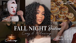 FALL NIGHT ROUTINE 🕯️ Self Care, Vanilla Scented Shower Routine, & More | Cozy & Relaxing