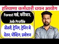 HSSC Forest Guard Forester Job Profile Promotion Training Posting Salary