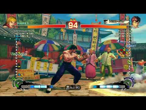 SSF4 AE: LeviStrauss1829 (Ken) vs Ryukichikun (Fei Long) - Ranked Match (720p HD)