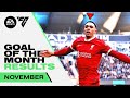 November's Goal of the Month Winner! | Nunez stunner, Salah skill & Trent Alexander-Arnold