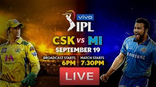 CSK vs MI | VIVOIPL | 19 September 2021 | Chennai Super Kings vs Mumbai Indians | IPL LIVE 🔴