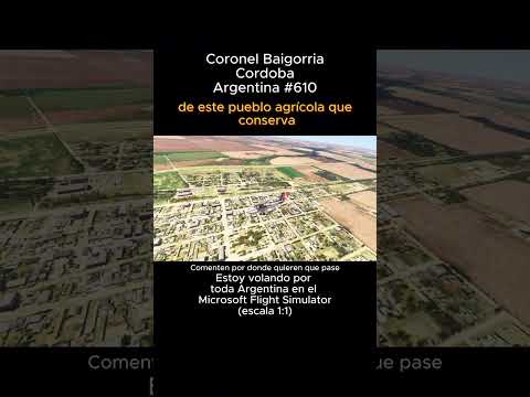 Coronel Baigorria, Cordoba desde el Microsoft Flight Simulator #coronelbaigorria #cordoba #msfs