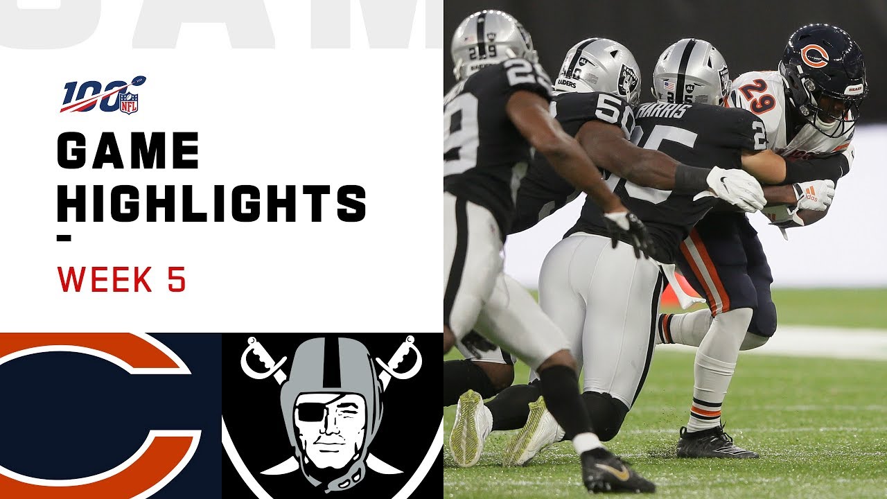 Bears vs. Raiders Week 5 Highlights | NFL 2019 - YouTube
