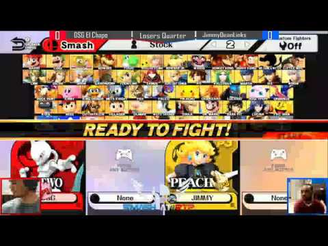 Losers Quarters DSG | El Chapo (Mewtwo) vs JimmyDeanLinks (Peach) RTP 2-13-17