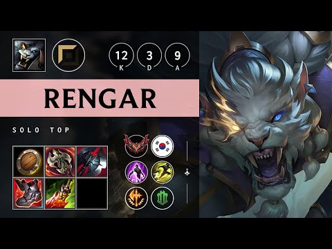 Rengar Top vs Jayce - KR Grandmaster Patch 25.16