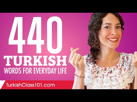 440 Turkish Words for Everyday Life - Basic Vocabulary #22