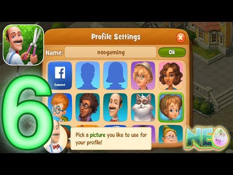 Gardenscapes: Gameplay Walkthrough Part 6 - New Profile (iOS, Android)