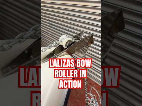 Lalizas Bow Roller in Action #anchor #bowroller #chain #anchoring #boat #boating #yacht #ocean