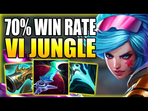 HOW TO PLAY VI JUNGLE & CARRY WITH THIS 70% WR BUILD! - Best Build/Runes S+ Guide League of Legends