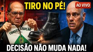🔥 TIRO NO PÉ! A decisão de Gilmar Mendes NÃO MUDA NADA!