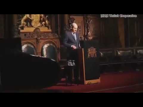 Olaf Scholz hielt am 8.5 2017 eine Rede anlässlich des 300 jährigen Jubiläums der Hambu. Freimaurer.