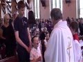 6 year old tries to get his first communion a few ...