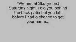 Missed Connections Dedicaton - &#39;One Night Stand&#39;