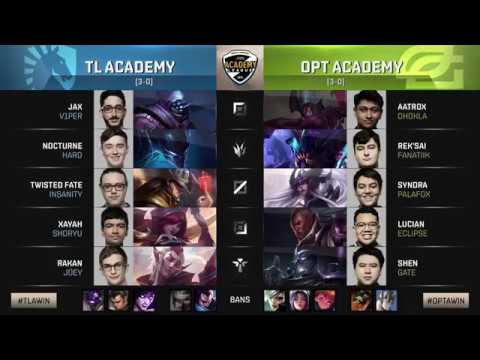 TLA (V1per Jax) VS OPTA (Dhokla Aatrox) Highlights   2018 NA Academy Summer W2