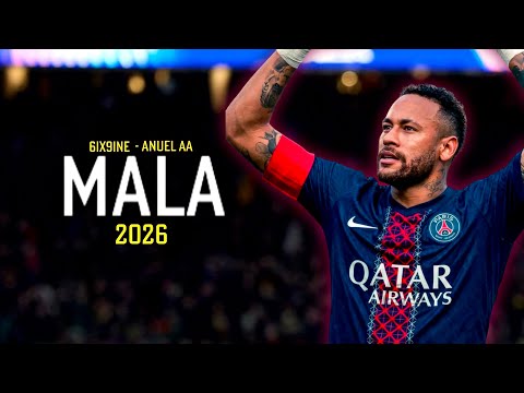 Neymar Jr - MALA • 6IX9INE ft. Anuel AA - Skills & Goals - 4K