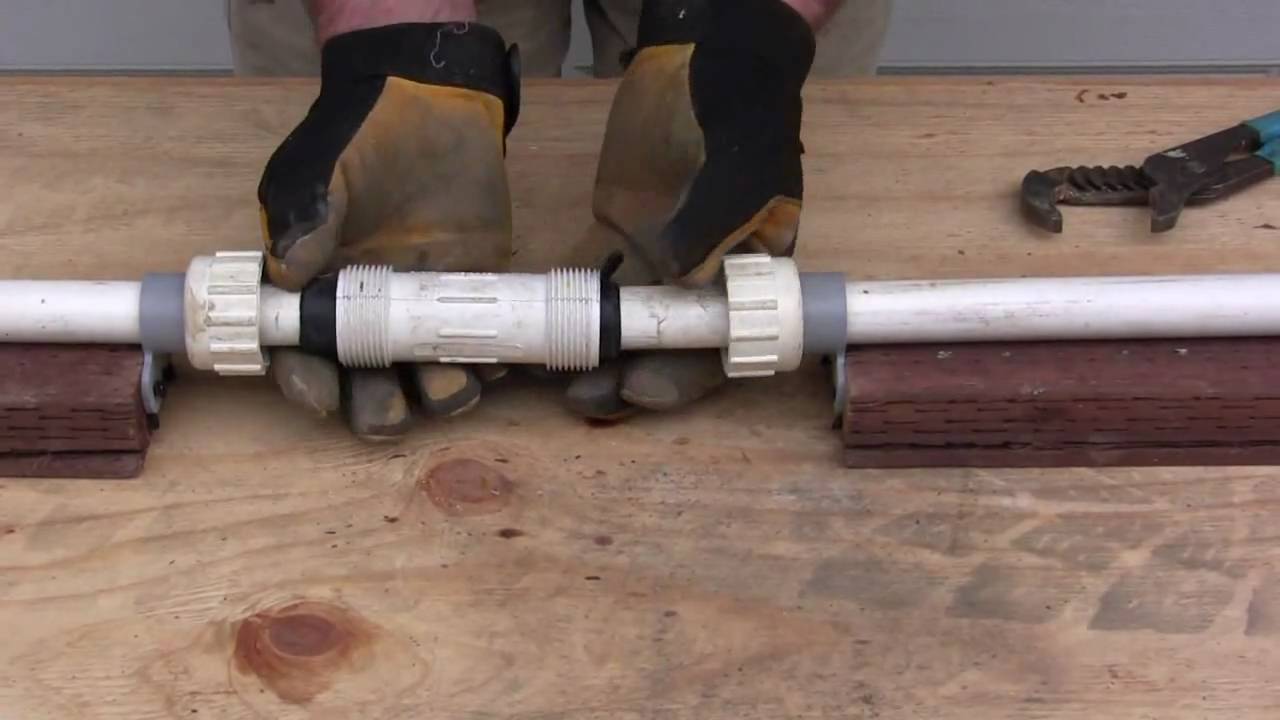 How to repair PVC pipe: The Compression Fitting