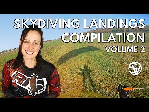 Skydiving Landing Compilation VOL 2 | Practice your flare timing!