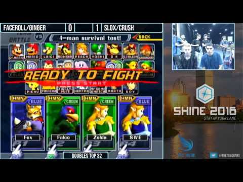 Shine 2016 Doubles - Captain Faceroll/Ginger vs Slox/Crush Winners Quarterfinals