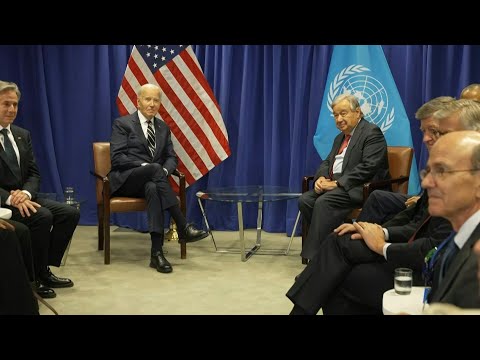 Joe Biden and Antonio Guterres hold bilateral meeting at UN headquarters | AFP