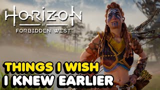 Things I Wish I Knew Earlier In Horizon Forbidden West (Tips &amp; Tricks)