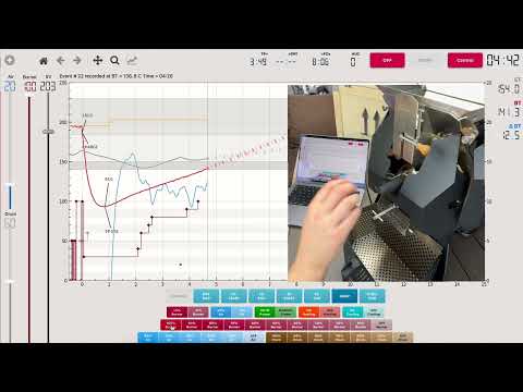 Kaleido M10 Coffee Roaster - Full coffee roast start to finish.