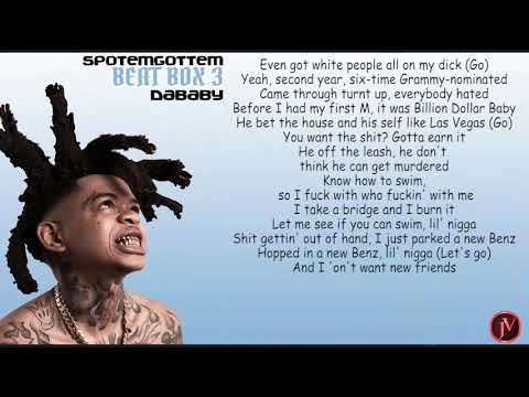 SPOTEMGOTTEM ft. DaBaby - Beat Box 3 - LYRICS