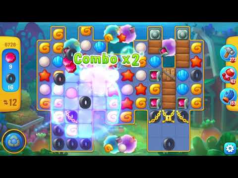 Fishdom 6728 Level - 19 moves - NO BooSTERS