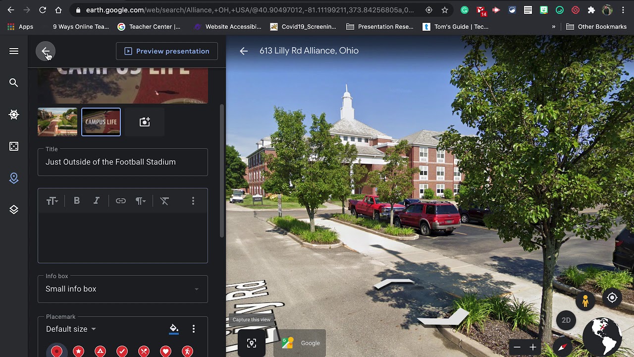 Virtual Field Trips with Google Earth and Screencastify