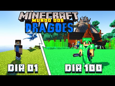 SOBREVIVI 100 DIAS EM UM MUNDO DOS DRAGOES DO MINECRAFT - O FILME