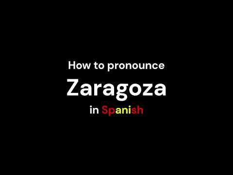 How to pronounce ZARAGOZA in Spanish