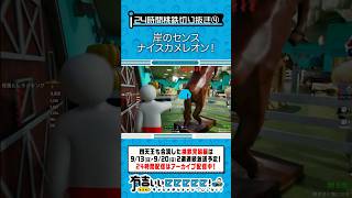 岸のセンス ナイスカメレオン！