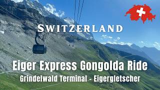 🇨🇭Eiger Express Gondola Ride With Stunning Views of the Swiss Alps 🚡  #switzerland #nature #travel