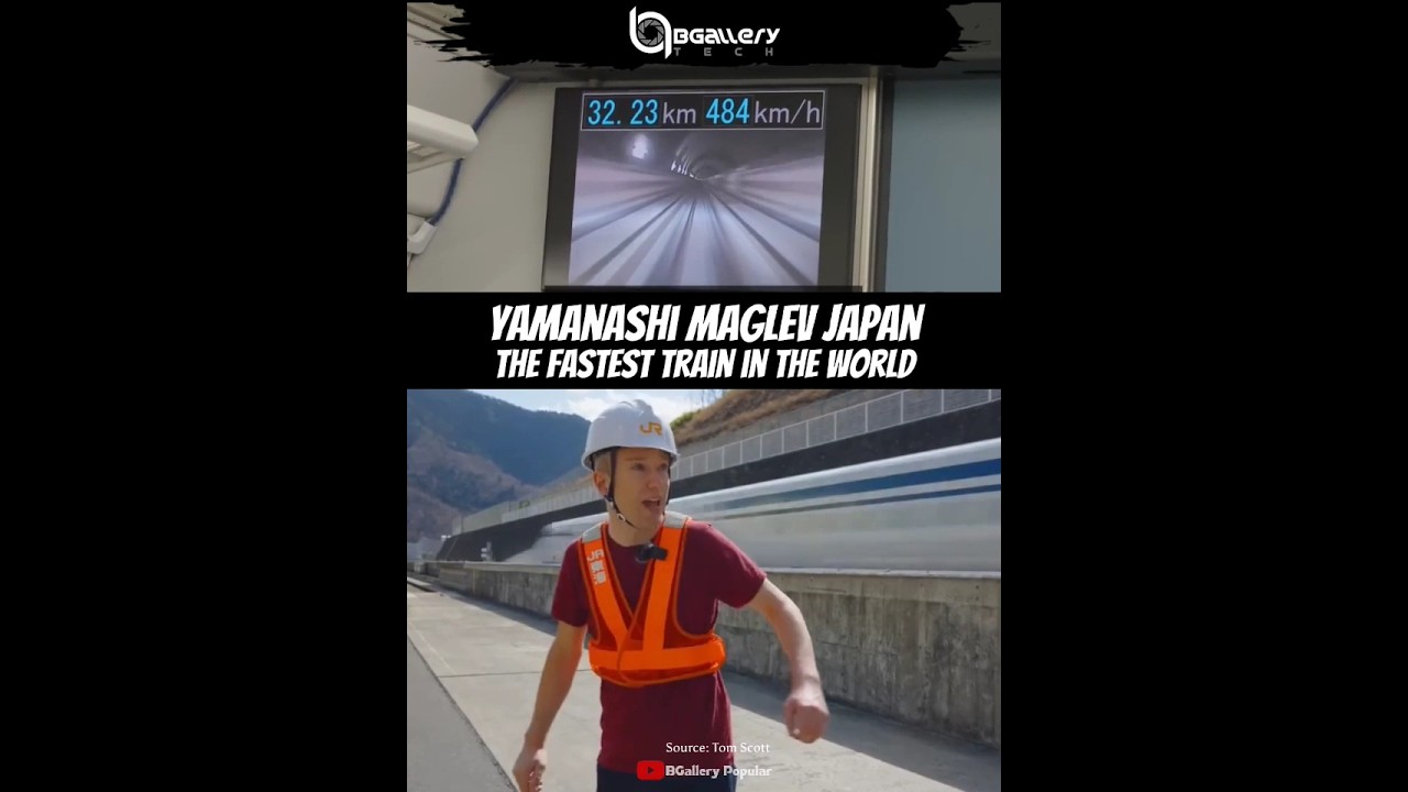 TERCEPAT DI DUNIA! Kereta Api Yamanashi Maglev Japan 1 Km 8 Detik #shorts #daftarpopuler