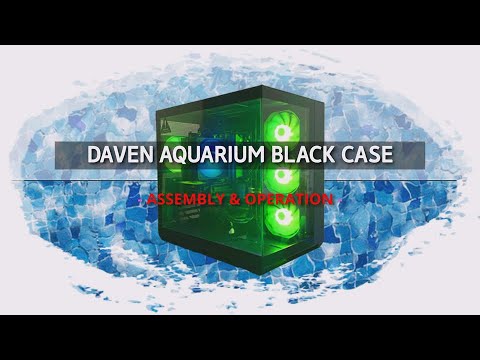 ★ ASSEMBLY &amp; OPERATION ★ DAVEN AQUARIUM BLACK CASE