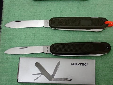 MIL-TEC GAK Vs Victorinox Safari  Trooper 108mm pocket knives