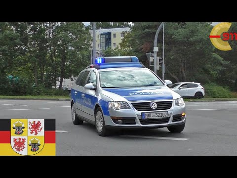[ROSTOCK] VW Passat auf Einsatzfahrt nach Warnemünde | Police responding with siren and lights