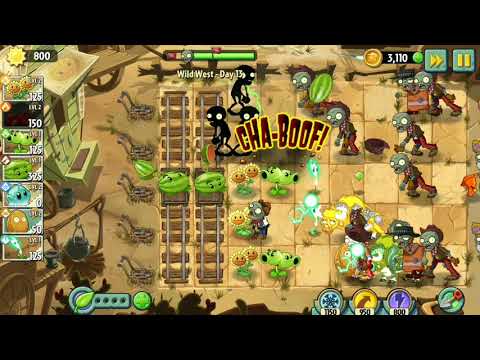 plant vs zombie 2 wild west day 13 the bull