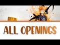 Haikyuu Opening Theme 1-7 with Lyrics [Kan/Rom/Eng]